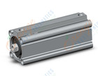 SMC CDQ2B40-100DCZ-M9PZ cylinder, CQ2-Z COMPACT CYLINDER