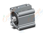 SMC CDQ2B40-10DCZ-A96L cylinder, CQ2-Z COMPACT CYLINDER