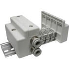 SMC SS5Q14-21C-D mfld, n/plug-in, sq1000, SS5Q1 MANIFOLD SQ1000