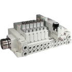 SMC SS5V1-W16CD-08D-C4 mfld, plug-in, circular conn., SS5V1 MANIFOLD SV1000