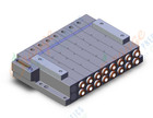 SMC SS5V4-10FD1-07U-C10 mfld, plug-in, d-sub connector, SS5V4 MANIFOLD SV4000