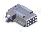 SMC SS5V4-W10CD-02B-02 mfld, plug-in, circular conn., SS5V4 MANIFOLD SV4000