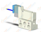 SMC VQZ1150-5G1-01T valve, base mount (dc), VQZ1000 VALVE, SOL 4/5-PORT***