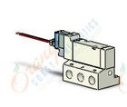 SMC VQZ2151-5LB1-01T valve, base mount (dc), VQZ2000 VALVE, SOL 4/5-PORT***