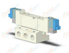 SMC VQZ2451-5LO1-01 valve, base mount (dc), VQZ2000 VALVE, SOL 4/5-PORT