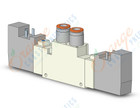 SMC VQZ3220B-5YO1-C8F-Q valve, body ported, din (dc), VQZ3000 VALVE, SOL 4/5-PORT