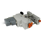 SMC VV5Q13-03FU0-NS mfld, plug-in, vq1000, flip, VV5Q* MANIFOLD VQ 4/5 PORT