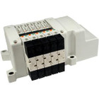 SMC VV5QC11-08M5SD0 mfld, plug-in, w/o si unit, VV5QC11 MANIFOLD VQC 5-PORT
