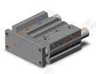 SMC MGPM50TF-75Z cyl, compact guide, slide brg, MGP COMPACT GUIDE CYLINDER