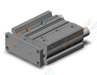 SMC MGPM40TN-75Z cyl, compact guide, slide brg, MGP COMPACT GUIDE CYLINDER