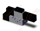 SMC VFR2300-5FZ-01T valve dbl plug-in base mount, VFR2000 SOL VALVE 4/5 PORT