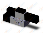 SMC VFR2400-5FZB-02T valve dbl plug-in base mount, VFR2000 SOL VALVE 4/5 PORT