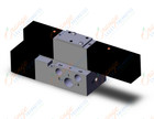 SMC VFR2500-3FA-02T valve dbl plug-in base mount, VFR2000 SOL VALVE 4/5 PORT