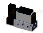 SMC VFR3100-5FZB-03T valve sgl plug-in base mount, VFR3000 SOL VALVE 4/5 PORT
