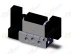SMC VFR3201-5FZ-02T valve dbl plug-in base mount, VFR3000 SOL VALVE 4/5 PORT