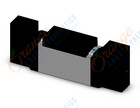 SMC VFR3210-5EZ valve dbl non plugin base mt, VFR3000 SOL VALVE 4/5 PORT