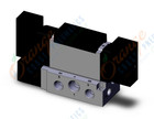 SMC VFR3300-5FZ-03T valve dbl plug-in base mount, VFR3000 SOL VALVE 4/5 PORT