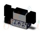 SMC VFR3400-3FZ-03T valve dbl plug-in base mount, VFR3000 SOL VALVE 4/5 PORT