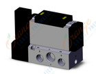 SMC VFR4100-3FZB-04T valve sgl plug-in base mount, VFR4000 SOL VALVE 4/5 PORT