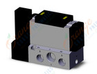 SMC VFR4101-3FZ-04T valve sgl plug-in base mount, VFR4000 SOL VALVE 4/5 PORT