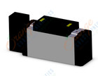 SMC VFR4101-3FZB valve sgl plug-in base mount, VFR4000 SOL VALVE 4/5 PORT