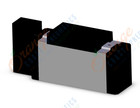 SMC VFR4110-2E valve sgl non plugin base mt, VFR4000 SOL VALVE 4/5 PORT