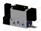SMC VFR4400-5FZB-04T valve dbl plug-in base mount, VFR4000 SOL VALVE 4/5 PORT