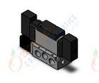 SMC VFS3400-3FZ-03T valve dbl plug-in base mount, VFS3000 SOL VALVE 4/5 PORT