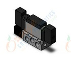 SMC VFS3500-5FZ-03T valve dbl plug-in base mount, VFS3000 SOL VALVE 4/5 PORT
