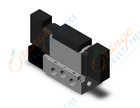 SMC VFS3500-5FZ-02T valve dbl plug-in base mount, VFS3000 SOL VALVE 4/5 PORT