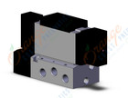 SMC VFS4200-1FZ-03T valve dbl plug-in base mnt, VFS4000 SOL VALVE 4/5 PORT