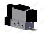 SMC VFS4200-3FZ-04T valve dbl plug-in base mnt, VFS4000 SOL VALVE 4/5 PORT