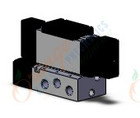 SMC VFS4400-3FZ-03T valve dbl plug-in base mnt, VFS4000 SOL VALVE 4/5 PORT
