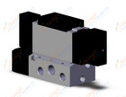 SMC VFS4400-3FZB-04T valve dbl plug-in base mnt, VFS4000 SOL VALVE 4/5 PORT