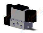 SMC VFS4400-5FZ-03T valve dbl plug-in base mnt, VFS4000 SOL VALVE 4/5 PORT