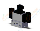 SMC VFS4411-5D-04T valve dbl non plug-in base mt, VFS4000 SOL VALVE 4/5 PORT