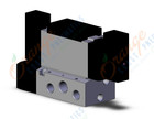 SMC VFS4501-3FZ-04T valve dbl plug-in base mnt, VFS4000 SOL VALVE 4/5 PORT
