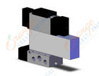 SMC VFS4600-3FZ-04T valve dbl plug-in base mnt, VFS4000 SOL VALVE 4/5 PORT