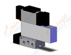 SMC VFS4600-5FZ-03T valve dbl plug-in base mnt, VFS4000 SOL VALVE 4/5 PORT