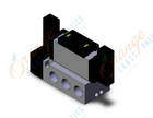 SMC VFS5200-5FZ-06T valve dbl plugin base mount, VFS5000 SOL VALVE 4/5 PORT