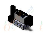 SMC VFS5300-5FZC-04T valve dbl plugin base mount, VFS5000 SOL VALVE 4/5 PORT