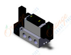 SMC VFS5300R-3FZ-06T valve dbl plugin base mount, VFS5000 SOL VALVE 4/5 PORT