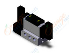 SMC VFS5400-5FZ-03T valve dbl plugin base mount, VFS5000 SOL VALVE 4/5 PORT