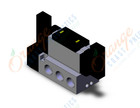 SMC VFS5400R-5FZ-06T valve dbl plugin base mount, VFS5000 SOL VALVE 4/5 PORT