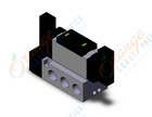 SMC VFS5500-5FZ-06T valve dbl plugin base mount, VFS5000 SOL VALVE 4/5 PORT