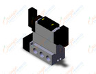 SMC VFS5600-4FZ-06T valve dbl plugin base mount, VFS5000 SOL VALVE 4/5 PORT