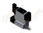 SMC VFS5600-5FZ-04T valve dbl plugin base mount, VFS5000 SOL VALVE 4/5 PORT