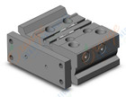 SMC MGPM20-20Z-M9BWL cyl, compact guide, slide brg, MGP COMPACT GUIDE CYLINDER