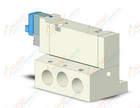 SMC VQZ3150KR-5LO1-02T-Q valve, base mount (dc), VQZ3000 VALVE, SOL 4/5-PORT***