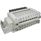 SMC VV5QC11-04C4PD2-S mfld, plug-in, flat cable conn, VV5QC11 MANIFOLD VQC 5-PORT
